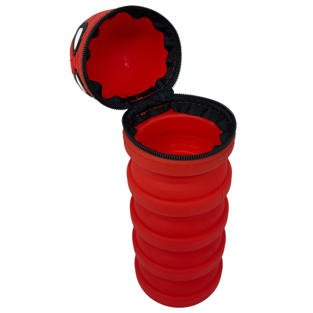 TOMBOLINO IN SILICONE SPIDERMAN MARVEL ASTUCCIO ESTENSIBILE PORTA CANCELLERIA 20 CM - SPI1266