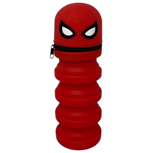 TOMBOLINO IN SILICONE SPIDERMAN MARVEL ASTUCCIO ESTENSIBILE PORTA CANCELLERIA 20 CM - SPI1266