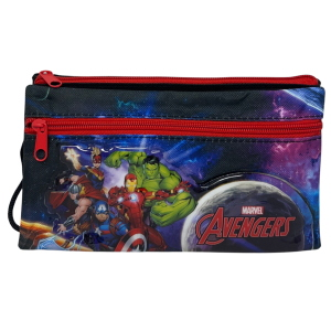 TOMBOLINO AVENGERS MARVEL 3 SCOMPARTI BUSTINA ASTUCCIO PORTACOLORI 22 CM - AV1337