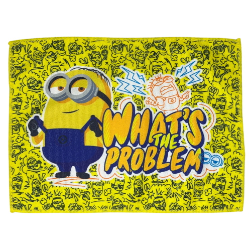 TOVAGLIETTA MINIONS IN TESSUTO DA COLAZIONE PRANZO CM.40X30- CI9135