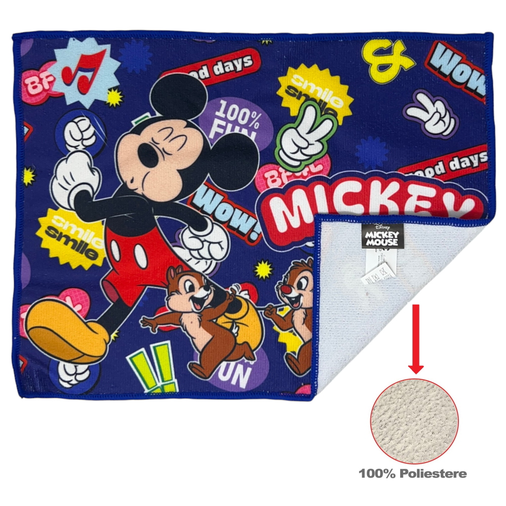 TOVAGLIETTA TOPOLINO DISNEY IN TESSUTO DA COLAZIONE PRANZO CM.40X30- MIC1350