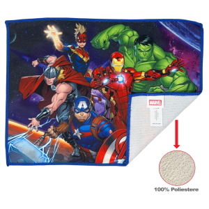 TOVAGLIETTA AVENGERS MARVEL IN TESSUTO DA COLAZIONE PRANZO CM.40X30- AV1350