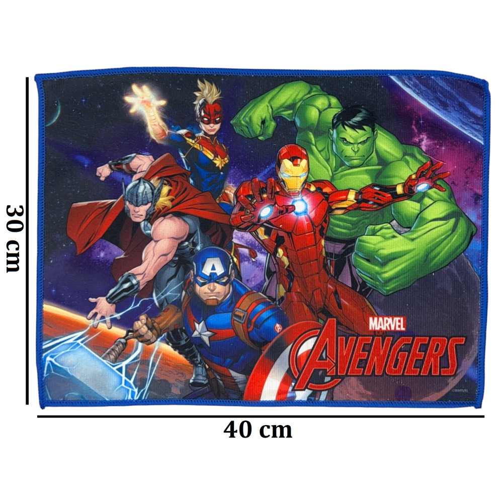 TOVAGLIETTA AVENGERS MARVEL IN TESSUTO DA COLAZIONE PRANZO CM.40X30- AV1350