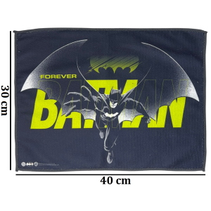 TOVAGLIETTA BATMAN IN TESSUTO DA COLAZIONE PRANZO CM.40X30- BA1350