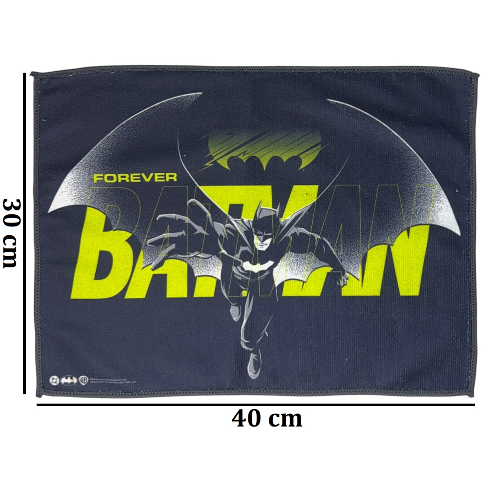 TOVAGLIETTA BATMAN IN TESSUTO DA COLAZIONE PRANZO CM.40X30- BA1350