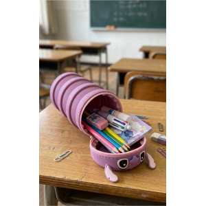 TOMBOLINO IN SILICONE STITCH ANGEL DISNEY ASTUCCIO ESTENSIBILE PORTA CANCELLERIA 20 CM - LST1266-G