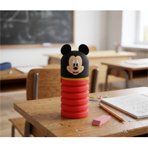 TOMBOLINO IN SILICONE TOPOLINO DISNEY ASTUCCIO ESTENSIBILE PORTA CANCELLERIA 20 CM - MIC1266