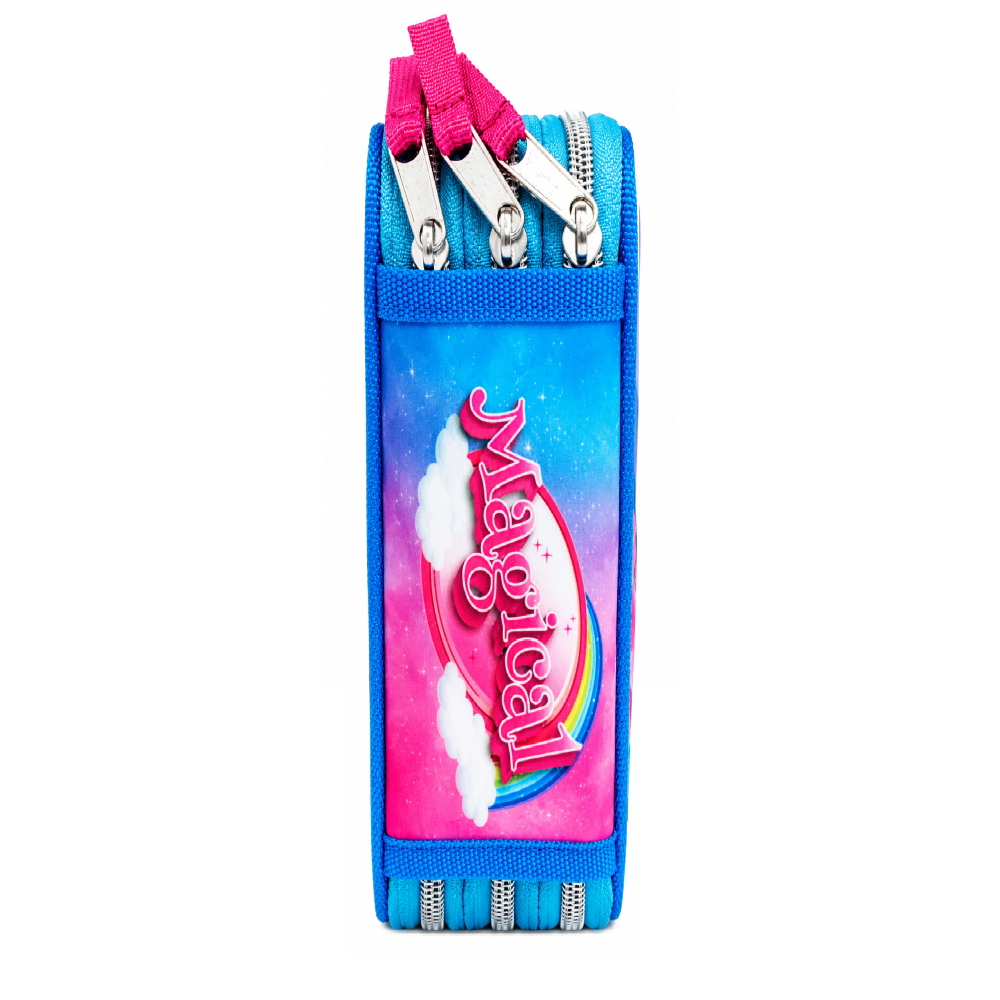 ASTUCCIO SCUOLA 3D UNICORNO MULTISCOMPARTO 3 ZIP PORTACOLORI PENNARELLI GIOTTO - UNI0832-A