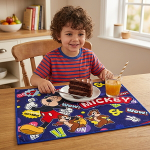 TOVAGLIETTA TOPOLINO DISNEY IN TESSUTO DA COLAZIONE PRANZO CM.40X30- MIC1350