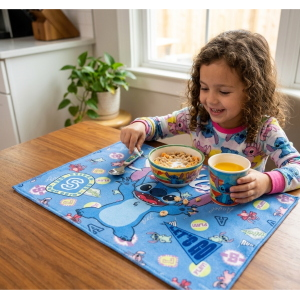 TOVAGLIETTA STITCH DISNEY IN TESSUTO DA COLAZIONE PRANZO CM.40X30- LST1350-B