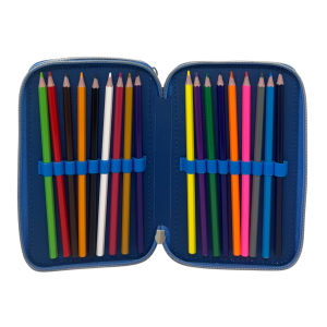 ASTUCCIO MULTISCOMPARTO STITCH DISNEY 3 ZIP PER LA SCUOLA PORTACOLORI GIOTTO - LIL37-6272