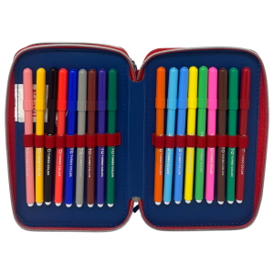 ASTUCCIO MULTISCOMPARTO SPIDERMAN MARVEL 3 ZIP PER LA SCUOLA PORTACOLORI GIOTTO - SPI37-6268