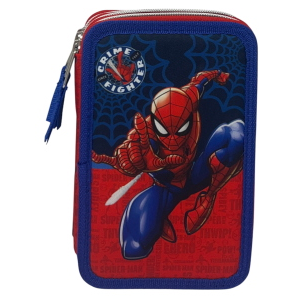 ASTUCCIO MULTISCOMPARTO SPIDERMAN MARVEL 3 ZIP PER LA SCUOLA PORTACOLORI GIOTTO - SPI37-6268