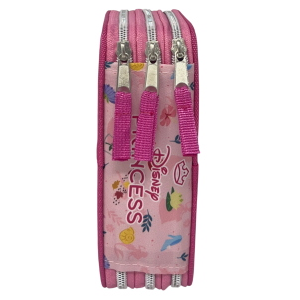 ASTUCCIO MULTISCOMPARTO PRINCIPESSE DISNEY 3 ZIP PER LA SCUOLA PORTACOLORI GIOTTO - PRI37-6472