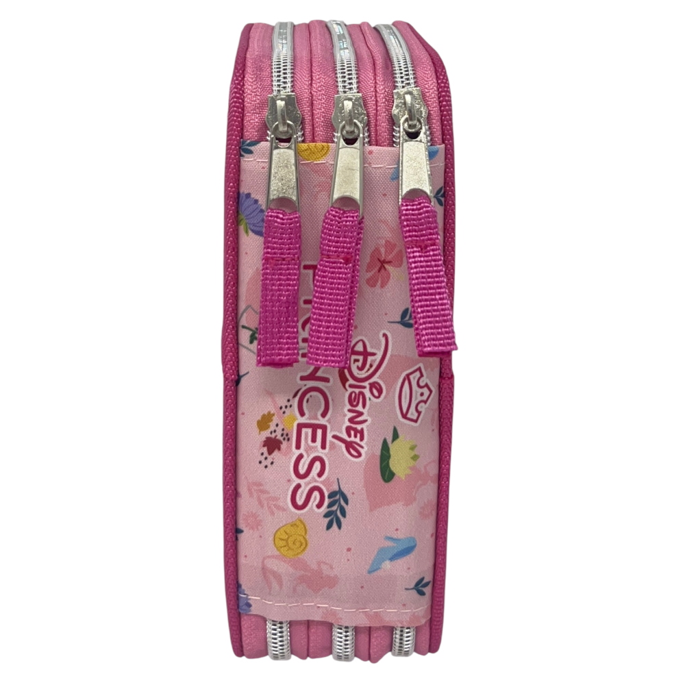 ASTUCCIO MULTISCOMPARTO PRINCIPESSE DISNEY 3 ZIP PER LA SCUOLA PORTACOLORI GIOTTO - PRI37-6472