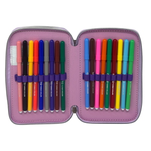 ASTUCCIO MULTISCOMPARTO FROZEN DISNEY 3 ZIP PER LA SCUOLA PORTACOLORI GIOTTO - FRO37-6469