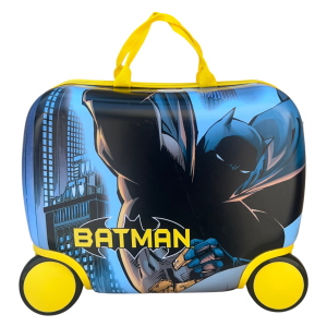TROLLEY DA VIAGGIO CAVALCABILE BATMAN VALIGIA IN ABS TRAINABILE CON 4 RUOTE - L06890MC