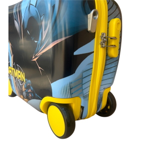 TROLLEY DA VIAGGIO CAVALCABILE BATMAN VALIGIA IN ABS TRAINABILE CON 4 RUOTE - L06890MC