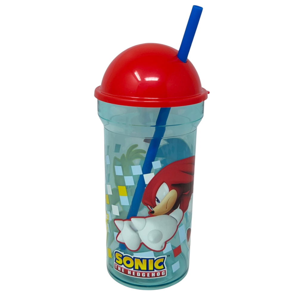 BICCHIERE CON CANNUCCIA TRASPARENTE SONIC 460 ML BPA FREE - ST83488