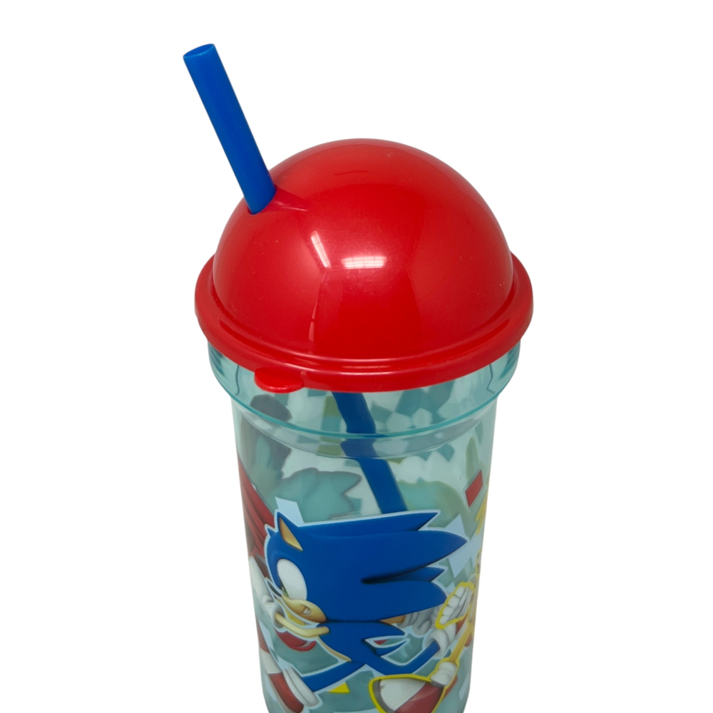 BICCHIERE CON CANNUCCIA TRASPARENTE SONIC 460 ML BPA FREE - ST83488