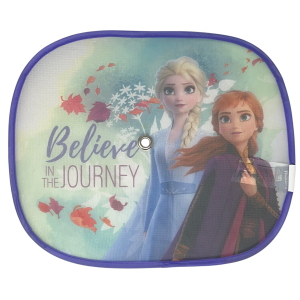 TENDINE PARASOLE LATERALI FROZEN DISNEY COPPIA DI TENDINE PER AUTO 44 X 35 CM PROTEZIONE RAGGI UV - 9322
