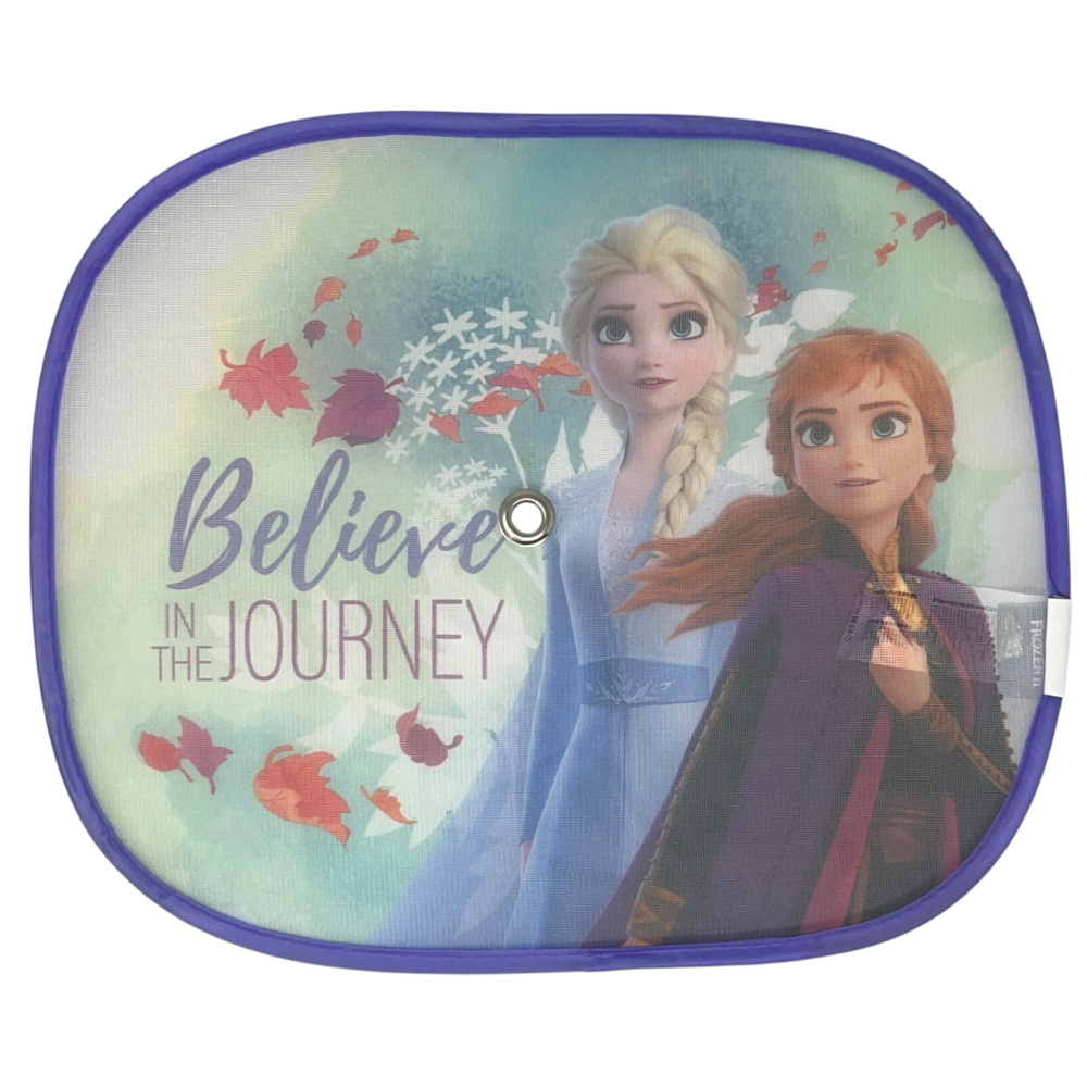 TENDINE PARASOLE LATERALI FROZEN DISNEY COPPIA DI TENDINE PER AUTO 44 X 35 CM PROTEZIONE RAGGI UV - 9322