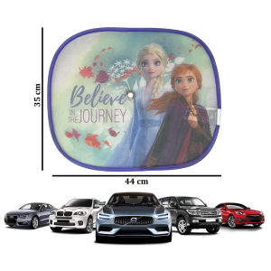 TENDINE PARASOLE LATERALI FROZEN DISNEY COPPIA DI TENDINE PER AUTO 44 X 35 CM PROTEZIONE RAGGI UV - 9322