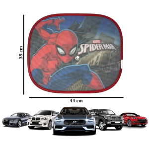 TENDINE PARASOLE LATERALI SPIDERMAN MARVEL COPPIA DI TENDINE PER AUTO 44 X 35 CM PROTEZIONE RAGGI UV - 9323