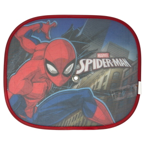 TENDINE PARASOLE LATERALI SPIDERMAN MARVEL COPPIA DI TENDINE PER AUTO 44 X 35 CM PROTEZIONE RAGGI UV - 9323