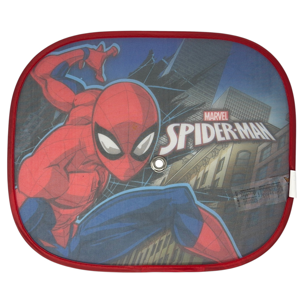 TENDINE PARASOLE LATERALI SPIDERMAN MARVEL COPPIA DI TENDINE PER AUTO 44 X 35 CM PROTEZIONE RAGGI UV - 9323