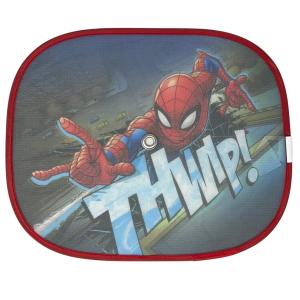 TENDINE PARASOLE LATERALI SPIDERMAN MARVEL COPPIA DI TENDINE PER AUTO 44 X 35 CM PROTEZIONE RAGGI UV - 9323