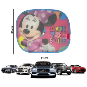 TENDINE PARASOLE LATERALI MINNIE DISNEY COPPIA DI TENDINE PER AUTO 44 X 35 CM PROTEZIONE RAGGI UV - 9332