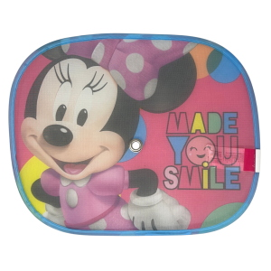 TENDINE PARASOLE LATERALI MINNIE DISNEY COPPIA DI TENDINE PER AUTO 44 X 35 CM PROTEZIONE RAGGI UV - 9332