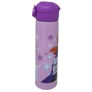 BORRACCIA TERMICA FROZEN DISNEY IN ACCIAIO INOX APERTURA POP-UP CON CANNUCCIA 500 ML - 40795684