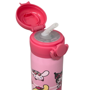 BORRACCIA TERMICA HELLO KITTY AND FRIENDS IN ACCIAIO INOX APERTURA POP-UP CON CANNUCCIA 500 ML - 40795812