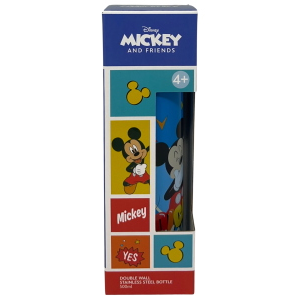 BORRACCIA TERMICA TOPOLINO DISNEY IN ACCIAIO INOX APERTURA POP-UP CON CANNUCCIA 500 ML - 40795679