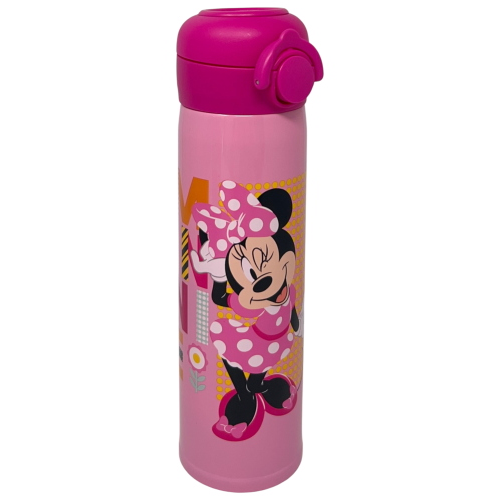 BORRACCIA TERMICA MINNIE DISNEY IN ACCIAIO INOX APERTURA POP-UP CON CANNUCCIA 500 ML - 40795680