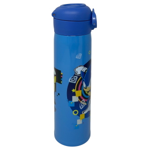BORRACCIA TERMICA SONIC THE HEDGEHOG IN ACCIAIO INOX APERTURA POP-UP CON CANNUCCIA 500 ML - 40795829
