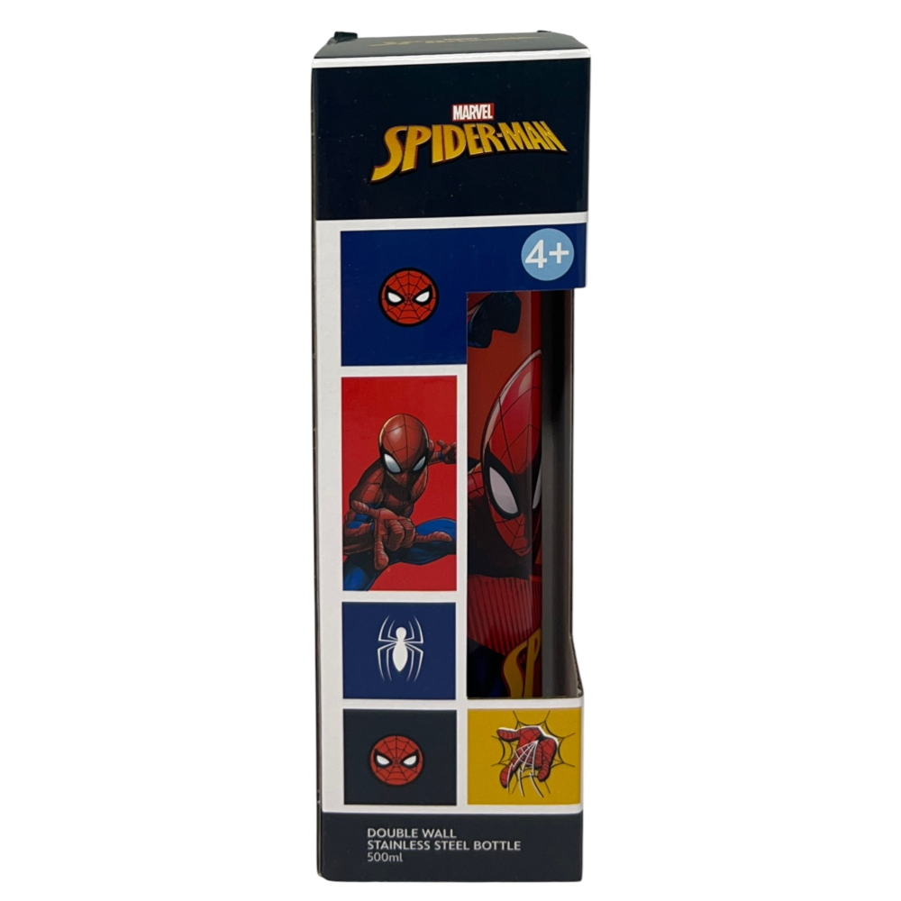 BORRACCIA TERMICA SPIDERMAN MARVEL IN ACCIAIO INOX APERTURA POP-UP CON CANNUCCIA 500 ML - 40795683