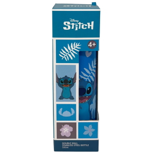 BORRACCIA TERMICA STITCH DISNEY IN ACCIAIO INOX APERTURA POP-UP CON CANNUCCIA 500 ML - 40795552
