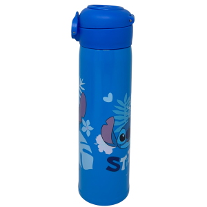 BORRACCIA TERMICA STITCH DISNEY IN ACCIAIO INOX APERTURA POP-UP CON CANNUCCIA 500 ML - 40795552