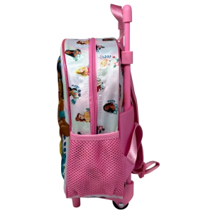 ZAINO ASILO TROLLEY 3D PRINCIPESSE DISNEY ZAINETTO 34 CM CON CARRELLO PER SCUOLA MATERNA - 08431