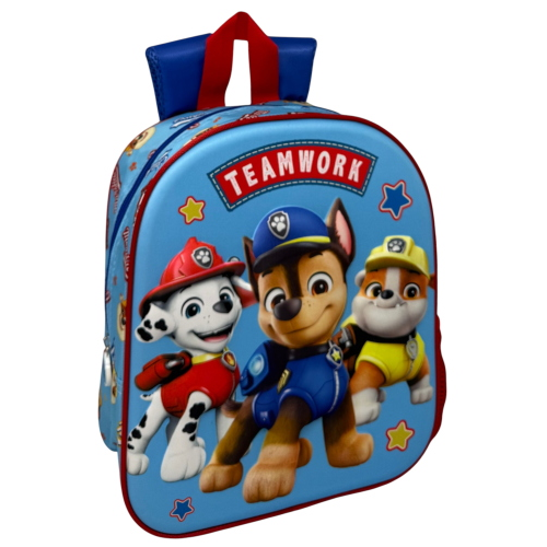 ZAINO ASILO 3D PAW PATROL BORSA 31 CM PER SCUOLA MATERNA O TEMPO LIBERO - 09573