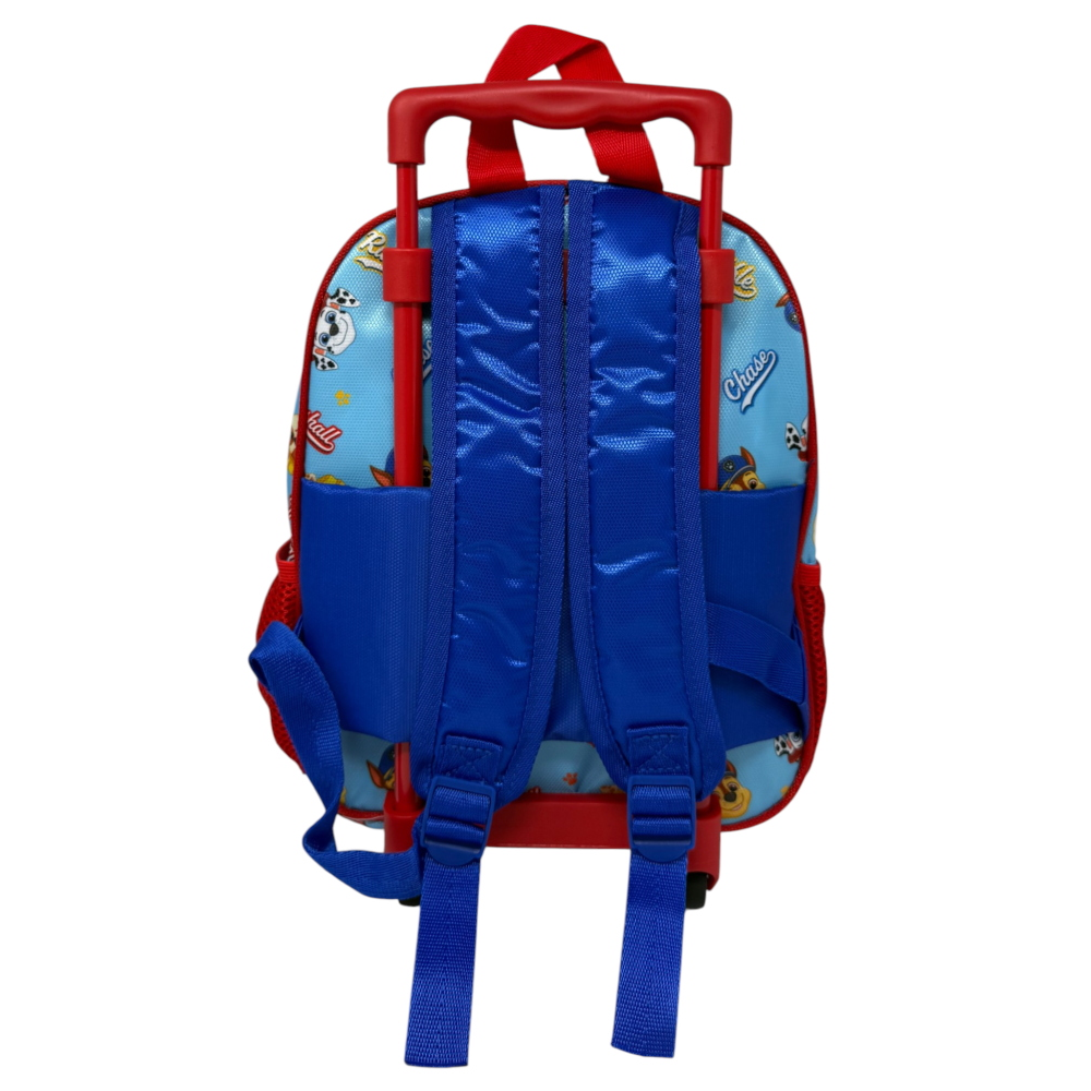 ZAINO ASILO TROLLEY 3D PAW PATROL ZAINETTO 34 CM CON CARRELLO PER SCUOLA MATERNA - 09576