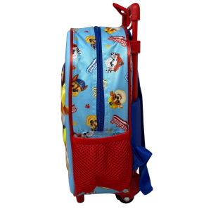 ZAINO ASILO TROLLEY 3D PAW PATROL ZAINETTO 34 CM CON CARRELLO PER SCUOLA MATERNA - 09576