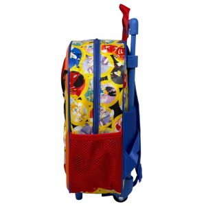 ZAINO ASILO TROLLEY 3D SONIC THE HEDGEHOG ZAINETTO 34 CM CON CARRELLO PER SCUOLA MATERNA - 09604