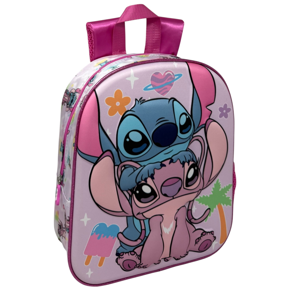 ZAINO ASILO 3D STITCH DISNEY BORSA 31 CM PER SCUOLA MATERNA O TEMPO LIBERO - 09625