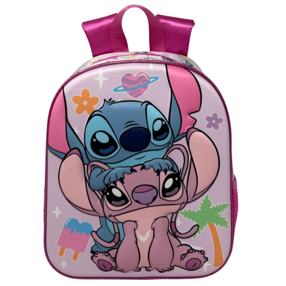 ZAINO ASILO 3D STITCH DISNEY BORSA 31 CM PER SCUOLA MATERNA O TEMPO LIBERO - 09625