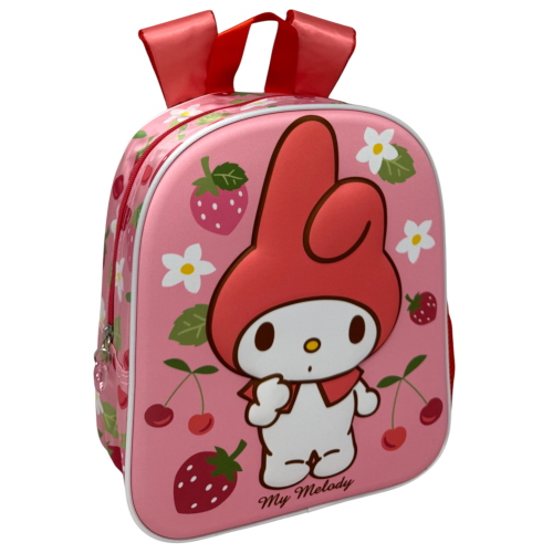 ZAINO ASILO 3D MY MELODY SANRIO BORSA 31 CM PER SCUOLA MATERNA O TEMPO LIBERO - 09645