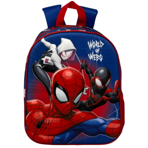 ZAINO ASILO 3D SPIDERMAN MARVEL BORSA 31 CM PER SCUOLA MATERNA O TEMPO LIBERO - 09567